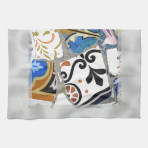 Mosaik-nahes hohes Barcelonas Gaudi Handtuch