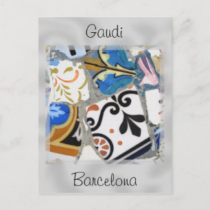 Mosaik-nahes hohes Barcelonas Gaudi Postkarte