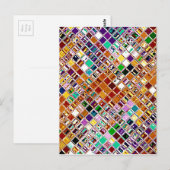 Mosaik neu erstellt postkarte (Vorne/Hinten)