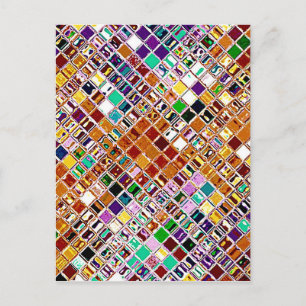 Mosaik neu erstellt postkarte