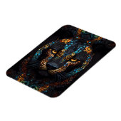 Mosaik Panther Art Magnet (Linke Seite)