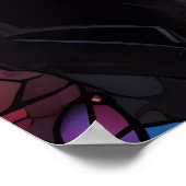 Mosaik Panther Art Poster (Ecke)