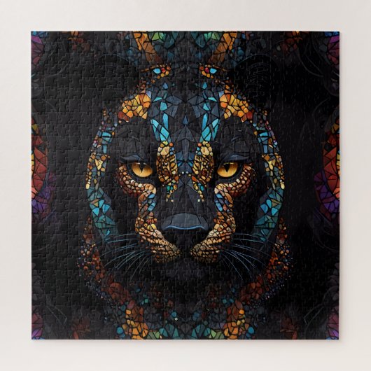 Mosaik Panther Art Puzzle (Vertikal)