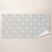 Mosaik/Pastellfarben/Frühling Badehandtuch (Badehandtuch)