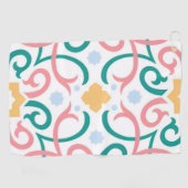 Mosaik/Pastellfarben/Frühling Golfhandtuch (Horizontal)