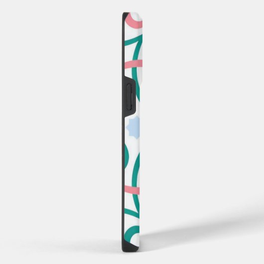 Mosaik/Pastellfarben/Frühling iPhone Hülle (Rechte Seite)