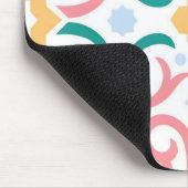 Mosaik/Pastellfarben/Frühling Mousepad (Ecke)