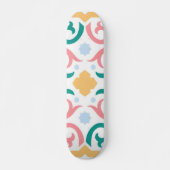 Mosaik/Pastellfarben/Frühling Skateboard (Vorne)