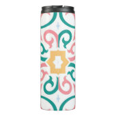 Mosaik/Pastellfarben/Frühling Thermosbecher (Rückseite)