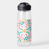 Mosaik/Pastellfarben/Frühling Trinkflasche (Vorne)
