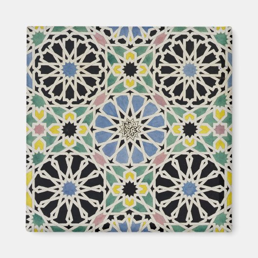 Mosaik Pflaster in der Alhambra, aus "The Arabian Magnet (Vorne)