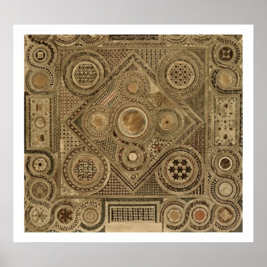 Mosaik Pflaster vor dem Altar, Platte A von "Wir Poster (Vorne)