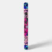 Mosaik Pink Mandala Floral Psychedelic Retro Case-Mate iPhone Hülle (Rückseite / Links)