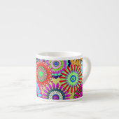 Mosaik Pinwheels Espressotasse (Vorderseite Rechts)