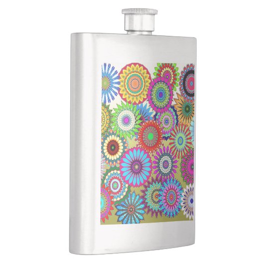 Mosaik Pinwheels Flachmann (Rechts)