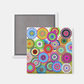 Mosaik Pinwheels Magnet (Vorderseite/Rückseite)