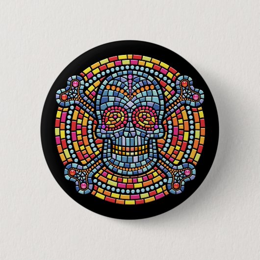 Mosaik Pirat-BIS Button (Vorderseite)