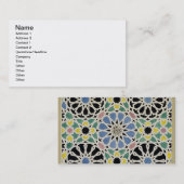 Mosaik-Plasterung im Alhambra, 'vom Araber Visitenkarte (Vorne/Hinten)
