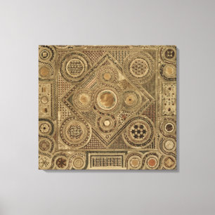Mosaik-Plasterung vor dem Altar, überziehen A von Leinwanddruck