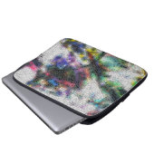 Mosaik, polierte Splitter über farbige, miese Farb Laptopschutzhülle (Vorne Knopf)