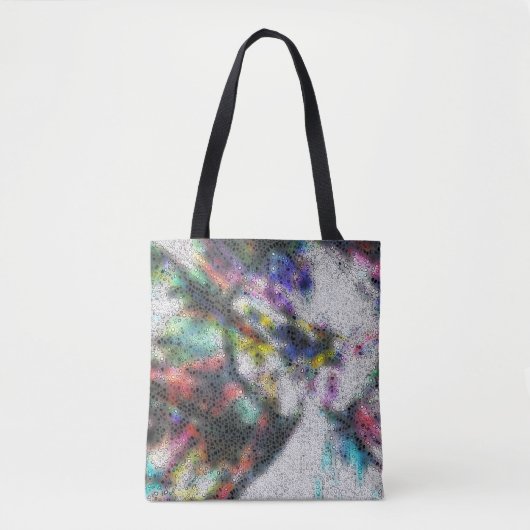 Mosaik, polierte Splitter über farbige, miese Farb Tasche (Vorderseite)