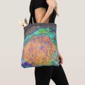 Mosaik polished Abalone Muschel Muster Abstrakt Tasche (Von Nahem)