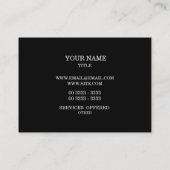 Mosaik-polygonales modernes Muster Visitenkarte (Rückseite)