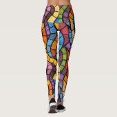 Mosaik-Pop-Mosaik-Leggings Leggings (Rückseite)
