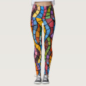 Mosaik-Pop-Mosaik-Leggings Leggings (Vorderseite)