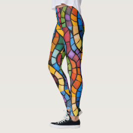 Mosaik-Pop-Mosaik-Leggings Leggings