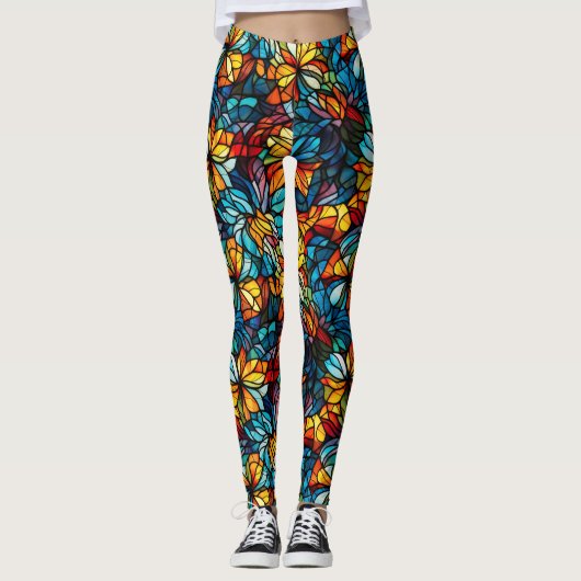 Mosaik-Pop-Mosaik-Leggings Leggings (Vorderseite)