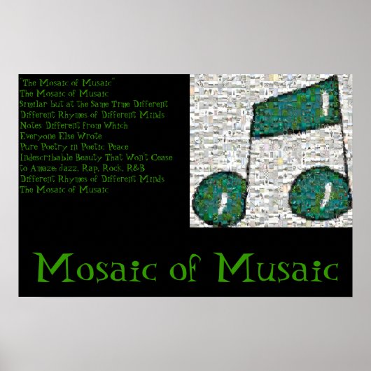 Mosaik Poster (Vorne)