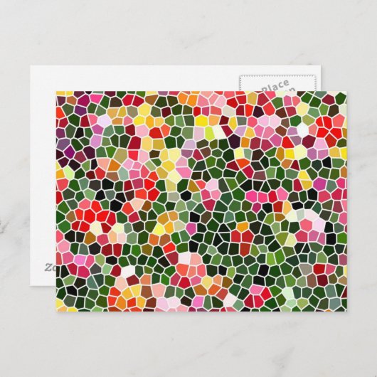 Mosaik Postkarte (Vorne/Hinten)