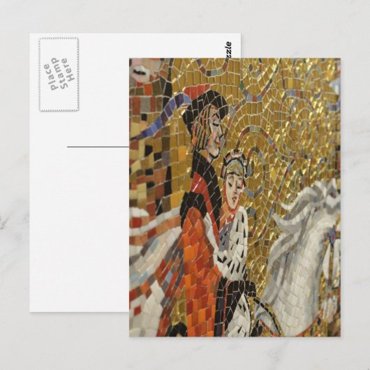 Mosaik Postkarte (Vorne/Hinten)