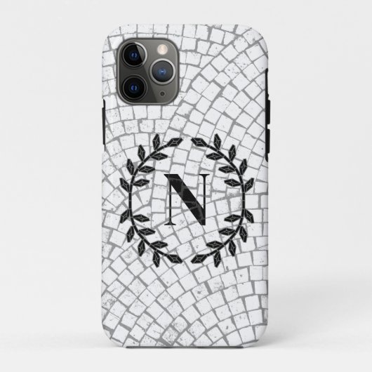 Mosaik Print Monogram Case-Mate iPhone Hülle (Rückseite)
