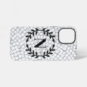 Mosaik Print Monogram iPhone Hülle (Rückseite (Horizontal))