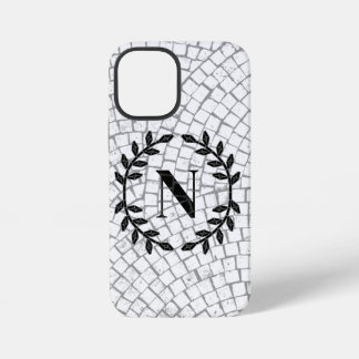 Mosaik Print Monogram iPhone 12 Mini Hülle