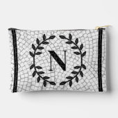 Mosaik Print Monogram Zubehörtasche (Rückseite)