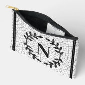 Mosaik Print Monogram Zubehörtasche (Offen)