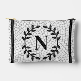 Mosaik Print Monogram Zubehörtasche