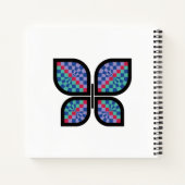 Mosaik Radiance Butterfly Notizblock (Rückseite)
