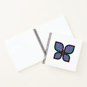 Mosaik Radiance Butterfly Notizblock (Innenseite)