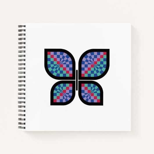 Mosaik Radiance Butterfly Notizblock (Vorderseite)