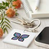 Mosaik Radiance Butterfly Schlüsselanhänger (Vorderseite rechts)