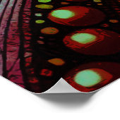 Mosaik Rainbow Abstrakt Art. 1208 Poster (Ecke)
