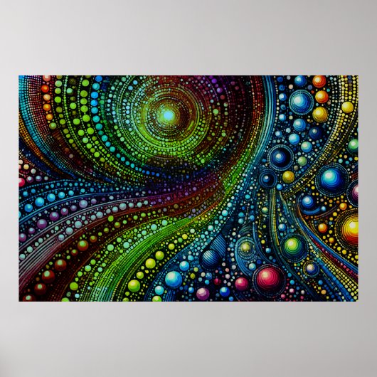 Mosaik Rainbow Abstrakt Art. 1208 Poster (Vorne)