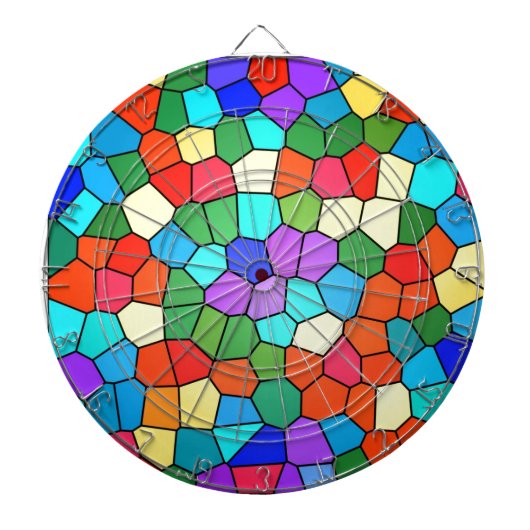 Mosaik Rainbow Dartscheibe (vorne)