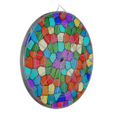 Mosaik Rainbow Dartscheibe (Vorderseite Links)