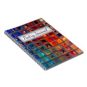 Mosaik Rainbow | Fettfarbige Abstrakte Tile Notizblock (Rechte Seite)