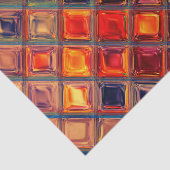 Mosaik Rainbow | Fettfarbige Abstrakte Tile Seidenpapier (Ausschnitt)